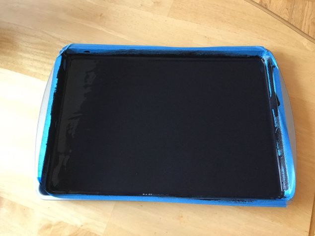 s 3 great projects to flip your cookie sheet pans, Step 2 Paint with chalk board paint