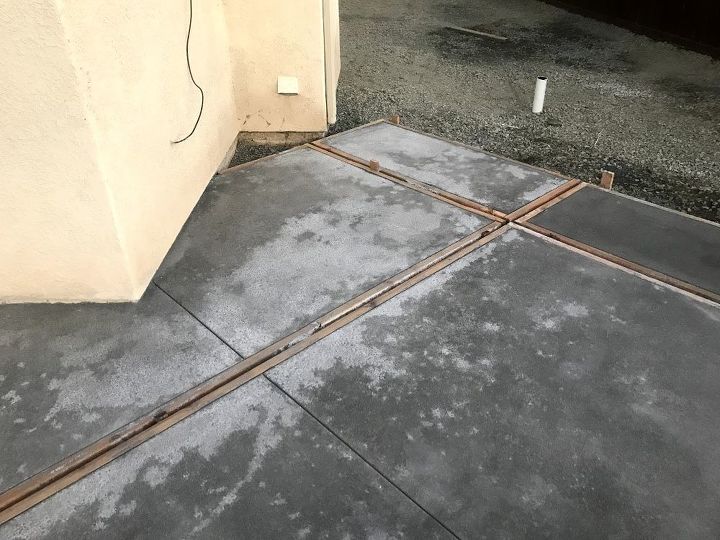 q new concrete poured 12 15 17 concerned with curing and unevenness