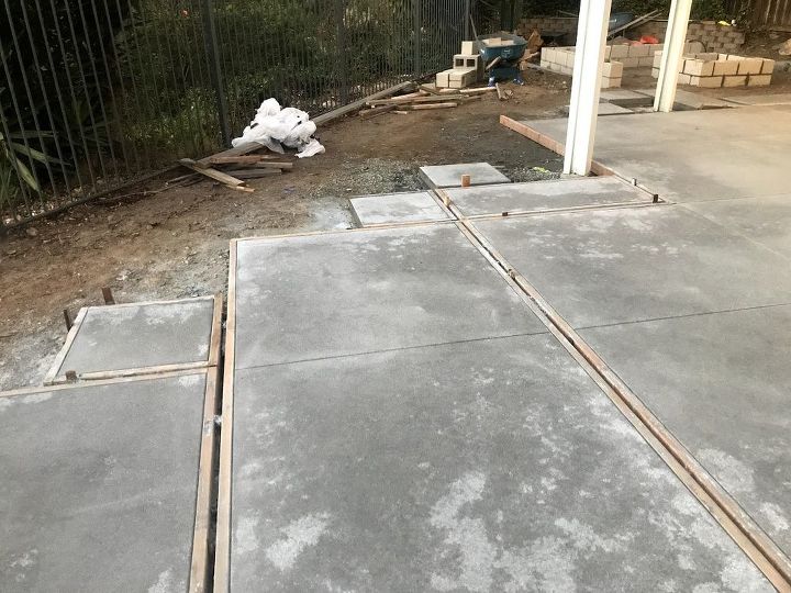 q new concrete poured 12 15 17 concerned with curing and unevenness