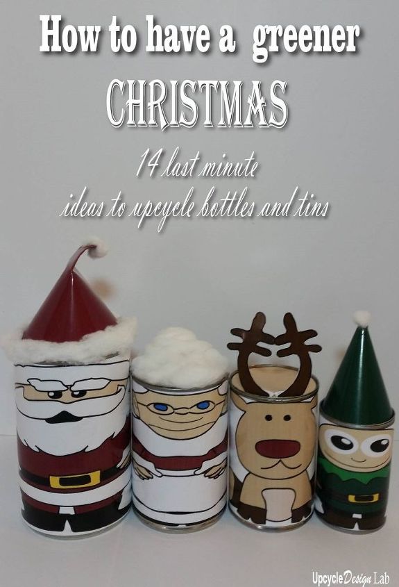 easy last minute christmas decoration tin can nesting dolls tutorial