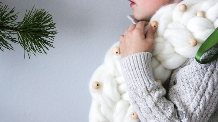 chunky knit wreath