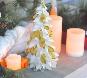 s use ribbon to decorate for christmas with these last minute ideas, Easy Ribbon Trees