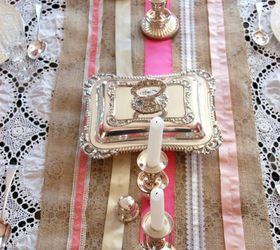 s use ribbon to decorate for christmas with these last minute ideas, Ribbon Table Runner
