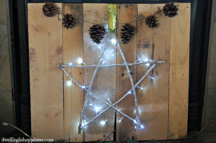 15 unexpected ways use christmas lights in your home, Make a simple lighted star