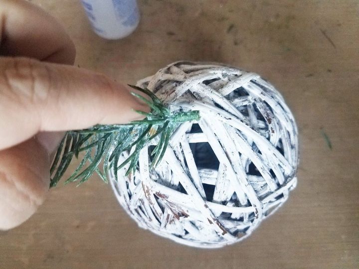 winter grapevine ball ornament