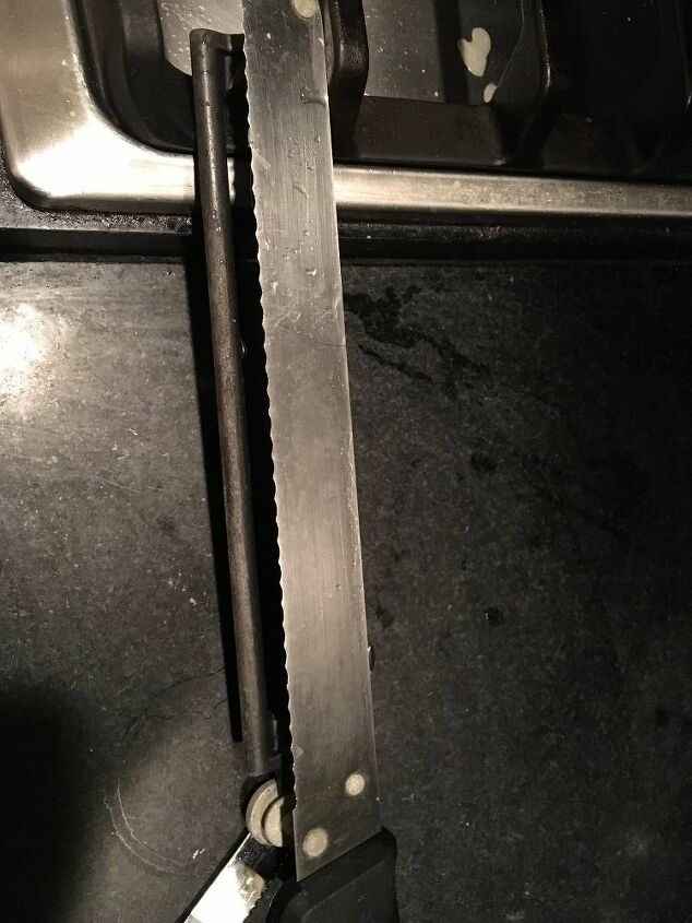 q how do you sharpen a serrated edge knife