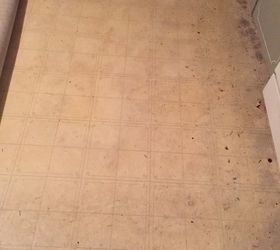 q kitchen floor is old vinyl can i paint it and it look half decent