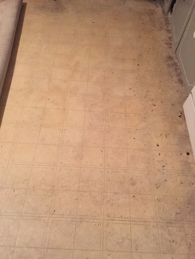 q kitchen floor is old vinyl can i paint it and it look half decent