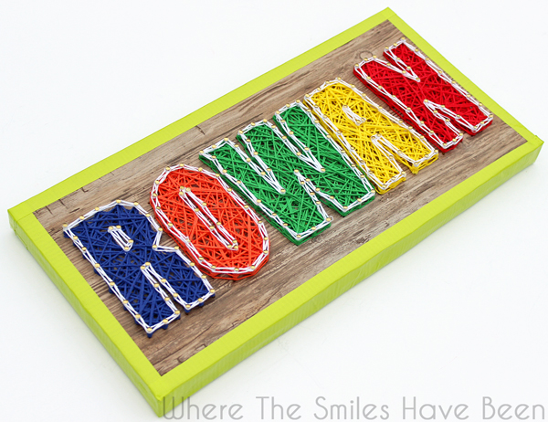 hometalk s top 20 diy crafts for kids, Faux Wood String Art