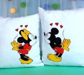 hometalk s top 20 diy crafts for kids, DIY Mickey Minnie Mouse Pillows