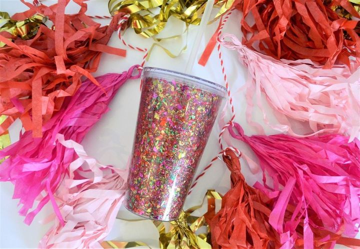 hometalk s top 20 diy crafts for kids, Tumbler Confetti Craft