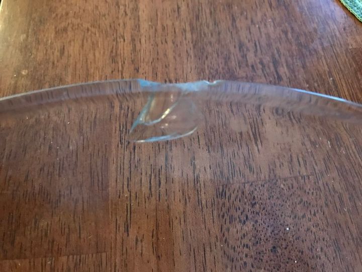 q how can i smooth the chipped edge of a lead crystal platter