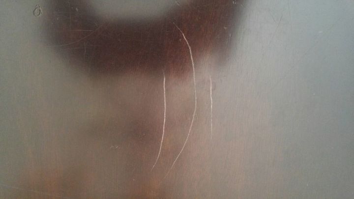 q repair scratches in a dark wood table without sanding refinishing