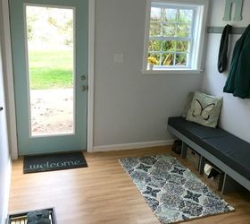DIY Basement Mudroom Area