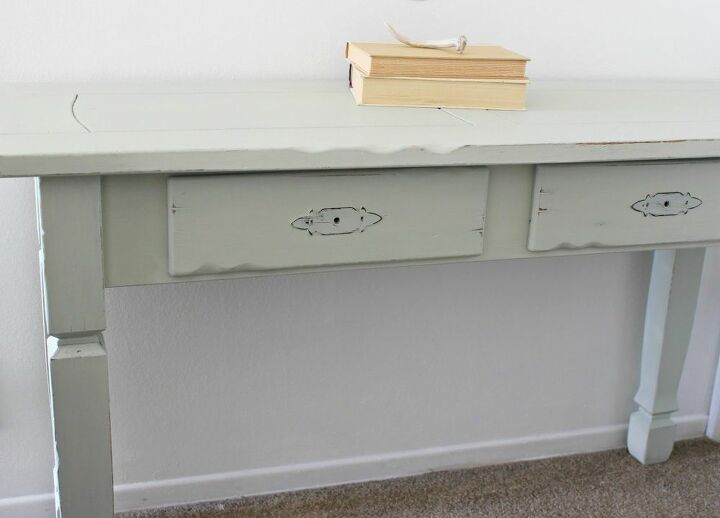 console coffee table makeover
