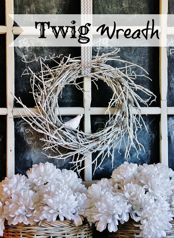 s 20 wintery wreath ideas that you ll want to make for your home, Wintery Twig Wreath