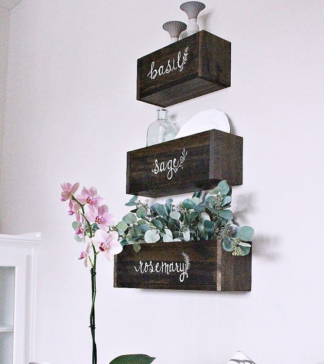 s these herb garden ideas will make you want to start one of your own, Herb Nesting Boxes