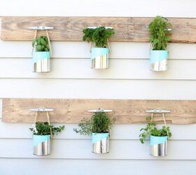 s these herb garden ideas will make you want to start one of your own, Paint Can Herb Garden