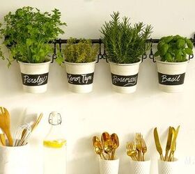 s these herb garden ideas will make you want to start one of your own, Chalkboard Label Herb Garden