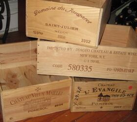 q what can be made with wood wine boxes