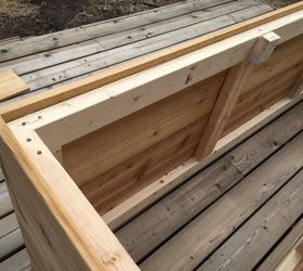 cedar deck remodel with new planter box benches, DIY Planter Boxes