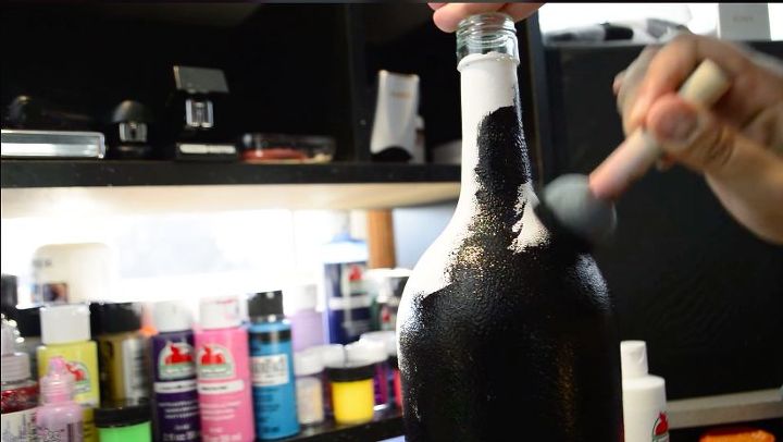 reciclagem de garrafas de vinho galaxy glam diy
