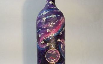 DIY Galaxy Glam Wine Bottle Upcycle!