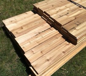 cedar deck remodel with new planter box benches, Lumber Delivery