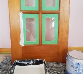 how to paint stained trim