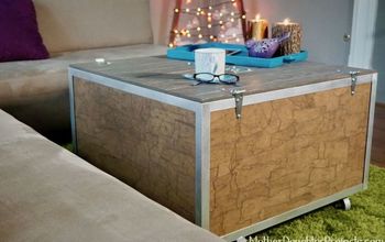 DIY Industrial Coffee Table With Storage