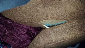 q need help repairing old suede couch