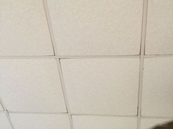 q improving appearance of ceiling tiles
