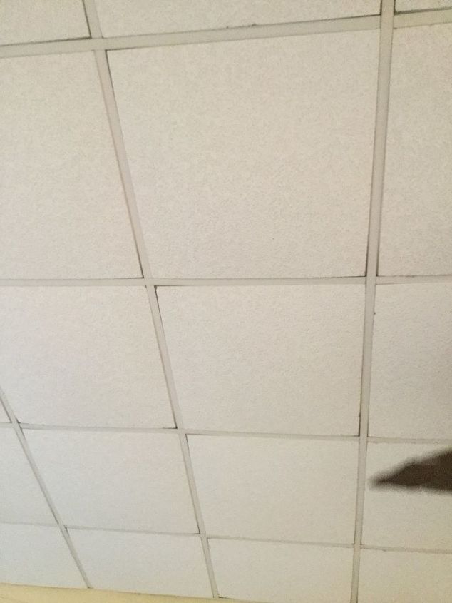 q improving appearance of ceiling tiles