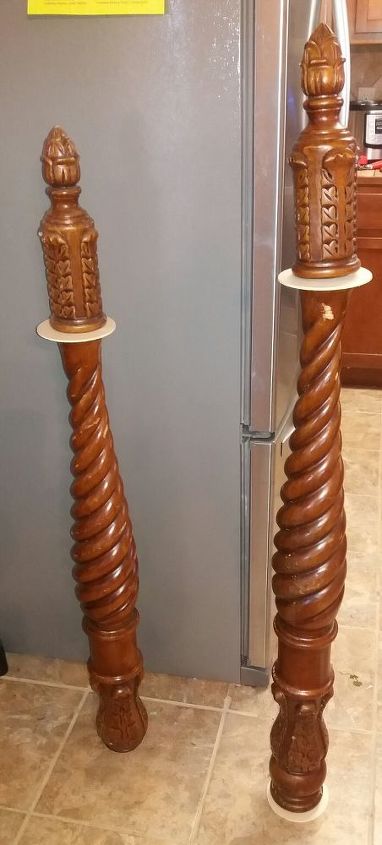 upcycle old bed posts