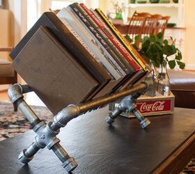 the best industrial style diy ideas for your home using pipes, A Tabletop Bookshelf