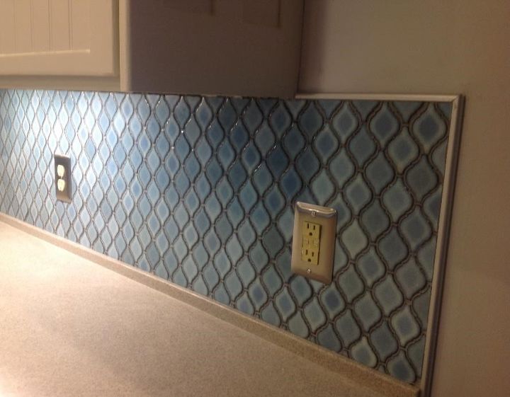 18 stunning backsplash ideas you do not want to miss, Arabesque Blue Tile Backsplash