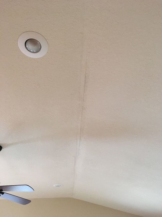 i need some advice on how to cover cracks in the ceiling eaves