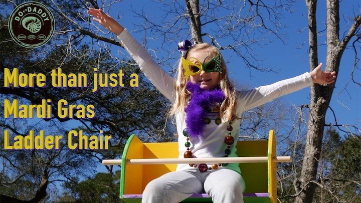 como fazer uma cadeira de escada de carnaval