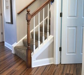 banister makeover with no sanding or stripping, After