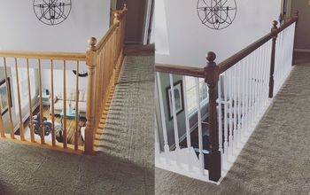 Banister Makeover With No Sanding or Stripping