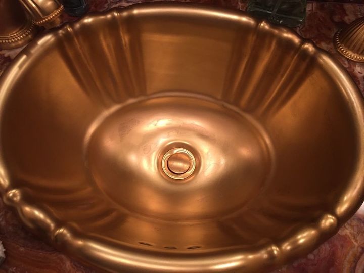 q how do you repair a gold sink that is wearing away