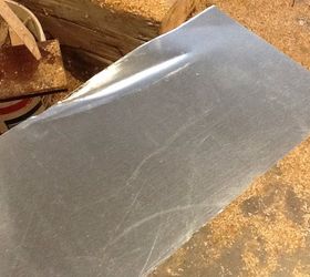 aging galvanized metal, Untreated sheet metal
