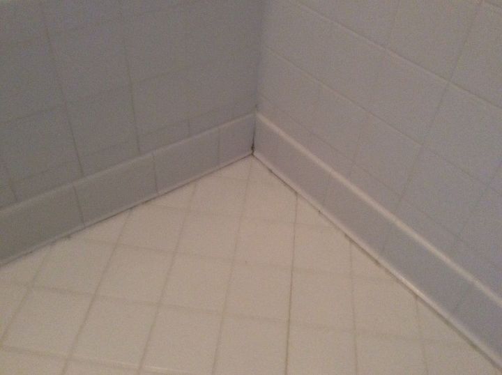 q how to get rid of returning caulking mold in all ceramic shower