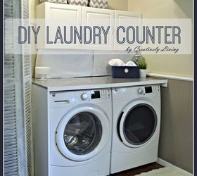 diy laundry counter workspace