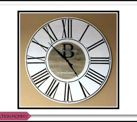 diy personalized large farmhouse clock