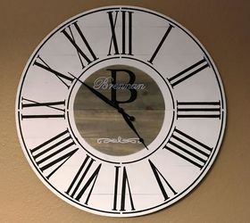 diy personalized large farmhouse clock