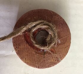 twine turned treasure container, Circular Pattern