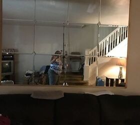 q how to hang a wall of mirrors like grandma use to have