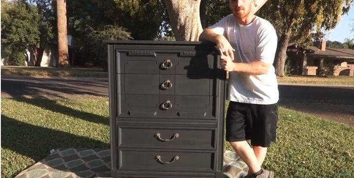 5 drawer tall boy dresser with dixie belle paint