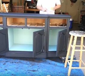 buffet painted with dixie belles midnight sky